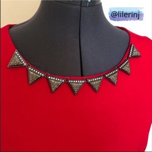 Necklette Black Crystal Necklace